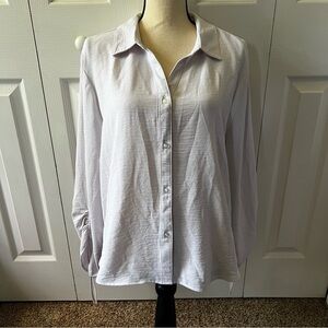 Women's White Button-Up Top